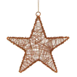 Dustle Wire Star Decoration Large by Vixen & Velvet, a Christmas for sale on Style Sourcebook
