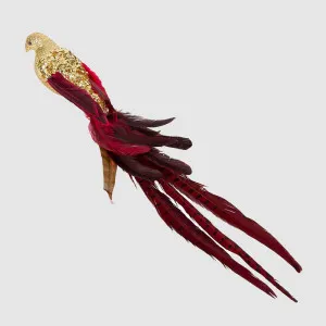 Lamson Sequin Clip On Bird Gold with Red Tail by Vixen & Velvet, a Christmas for sale on Style Sourcebook