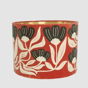 AD Daisy Velvet Drum Shade Rust by Ruby Star, a Lamp Shades for sale on Style Sourcebook