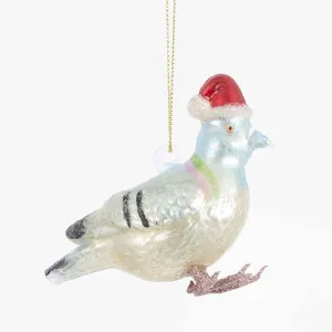 Vintage Robin w Santa Hat Decoration by Vixen & Velvet, a Christmas for sale on Style Sourcebook