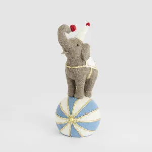 Carnival Balancing Elephant on Blue Ball by Vixen & Velvet, a Christmas for sale on Style Sourcebook