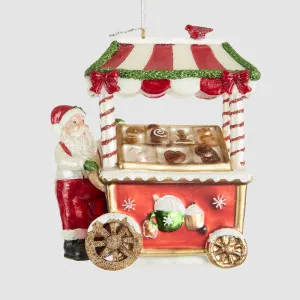 Santa & His Festive Cart Decoration by Vixen & Velvet, a Christmas for sale on Style Sourcebook