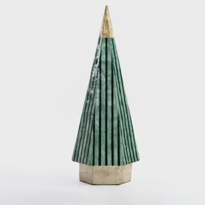 Green Stripe Capiz Tree by Vixen & Velvet, a Christmas for sale on Style Sourcebook