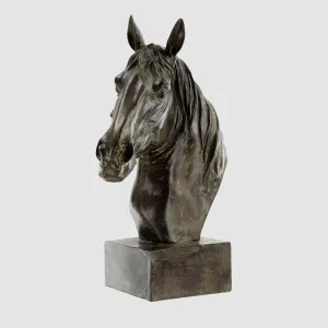 Gigi Black Horse Statue by Florabelle Living, a Statues & Ornaments for sale on Style Sourcebook
