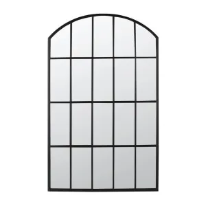 Bordeaux Outdoor Garden Mirror Black by Florabelle Living, a Mirrors for sale on Style Sourcebook