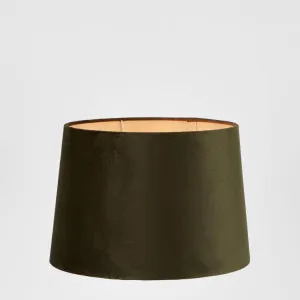 Velvet Drum Lamp Shade Medium Olive Green by Emac & Lawton, a Lamp Shades for sale on Style Sourcebook
