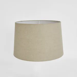 Linen Drum Lamp Shade Medium Dark Natural by Emac & Lawton, a Lamp Shades for sale on Style Sourcebook