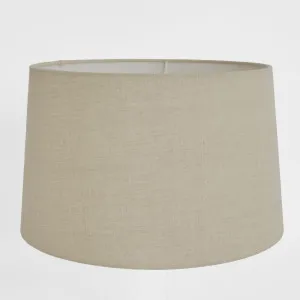 Linen Drum Lamp Shade XL Dark Natural by Emac & Lawton, a Lamp Shades for sale on Style Sourcebook