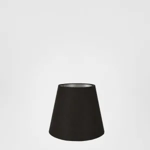 Linen Taper Lamp Shade XXXS Black with Silver Lining by Emac & Lawton, a Lamp Shades for sale on Style Sourcebook