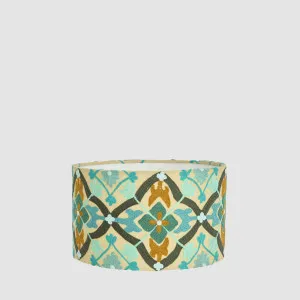 Mosaic Cottom Drum Shade Turquoise Multi by Ruby Star, a Lamp Shades for sale on Style Sourcebook