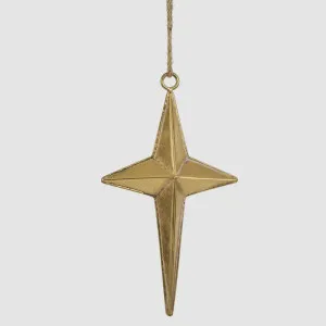 Golden Northern Star Decoration Small by Vixen & Velvet, a Christmas for sale on Style Sourcebook