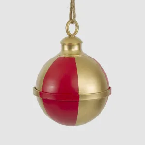 Melody Bell Red & Gold 20cm by Vixen & Velvet, a Christmas for sale on Style Sourcebook