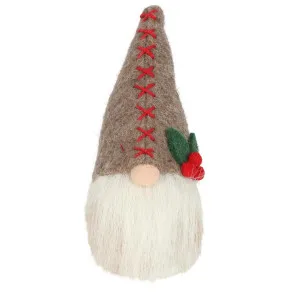 Gabbo Felt Gnome Grey Small by Vixen & Velvet, a Christmas for sale on Style Sourcebook