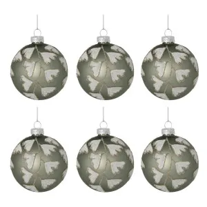 Tiffany Ginko Boxed Set of 6 Baubles by Vixen & Velvet, a Christmas for sale on Style Sourcebook