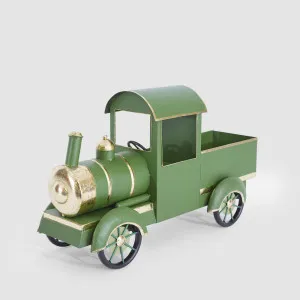 Vintage Noel Metal Truck Green by Vixen & Velvet, a Christmas for sale on Style Sourcebook