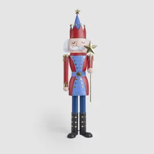 Antique Nutcracker w. Star Staff Blue & Red by Vixen & Velvet, a Christmas for sale on Style Sourcebook
