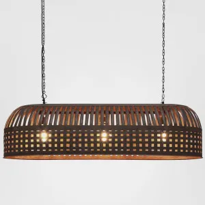 Esch Ceiling Pendant Extra Long Rust by Zaffero, a Pendant Lighting for sale on Style Sourcebook