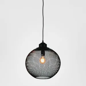 Carlo Ceiling Pendant Medium Black by Emac & Lawton, a Pendant Lighting for sale on Style Sourcebook