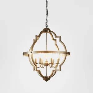 Hyatt Ceiling Pendant Large Rust Brown and Silver Black by Emac & Lawton, a Pendant Lighting for sale on Style Sourcebook