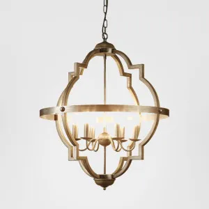 Hyatt Ceiling Pendant Extra Large Rust Brown and Silver Black by Emac & Lawton, a Pendant Lighting for sale on Style Sourcebook