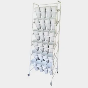 Metal Flower Rack with 6 Shelf 24 Buckets by JMC FLORALS, a Wall Shelves & Hooks for sale on Style Sourcebook