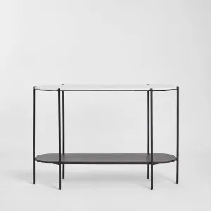 The James Marble Console Black/White Marble by Florabelle Living, a Console Table for sale on Style Sourcebook