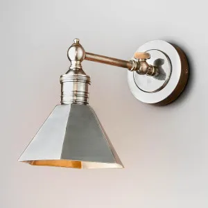 Mayfair Wall Light with Metal Shade Antique Silver by Emac & Lawton, a Wall Lighting for sale on Style Sourcebook