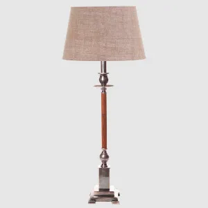 Canterbury Table Lamp Base Antique Silver Brown- Base Only by Emac & Lawton, a Table & Bedside Lamps for sale on Style Sourcebook
