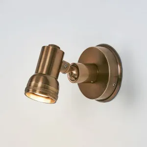 Carter Mini Wall Light Antique Brass by Emac & Lawton, a Wall Lighting for sale on Style Sourcebook