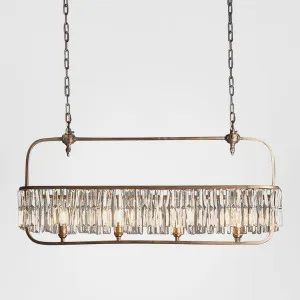 Montreal Long Chandelier by Emac & Lawton, a Pendant Lighting for sale on Style Sourcebook