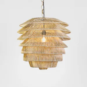Saba Rattan Ceiling Pendant Natural by Emac & Lawton, a Pendant Lighting for sale on Style Sourcebook