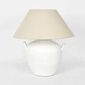 Camille White Table Lamp & Shade by Emac & Lawton, a Table & Bedside Lamps for sale on Style Sourcebook
