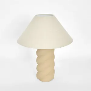 Twist Table Lamp & Shade Clay by Emac & Lawton, a Table & Bedside Lamps for sale on Style Sourcebook