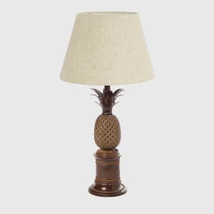 Bermuda Pineapple Table Lamp Base Brown- Base Only by Emac & Lawton, a Table & Bedside Lamps for sale on Style Sourcebook