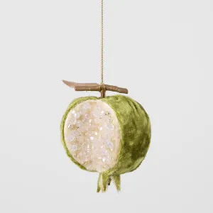 Luxe Beaded Pomegranate Tree Decoration Green by Vixen & Velvet, a Christmas for sale on Style Sourcebook