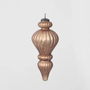 Antiqued Glass Hanging Finial Bronze Small by Vixen & Velvet, a Christmas for sale on Style Sourcebook