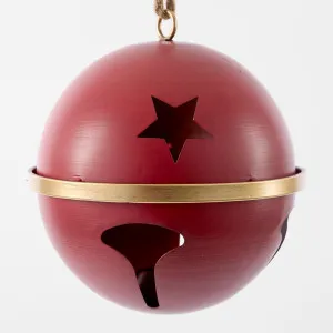 Red Round Star Bell Large by Vixen & Velvet, a Christmas for sale on Style Sourcebook