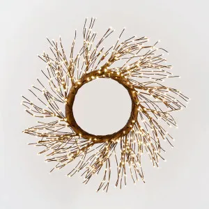 Starry Wreath 60cm with 936 LED Brown by Vixen & Velvet, a Christmas for sale on Style Sourcebook