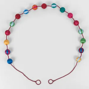 Silk Bauble Garland Multicolour by Vixen & Velvet, a Christmas for sale on Style Sourcebook