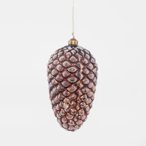 Frosted Pinecone Decoration Bronze by Vixen & Velvet, a Christmas for sale on Style Sourcebook