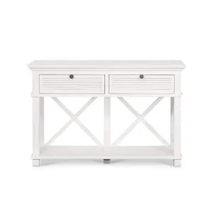 West Beach 2 Drawer Hamptons 130cm Console White by OneWorld Collection, a Console Table for sale on Style Sourcebook