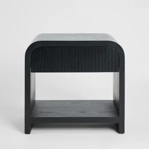 Marcel Bedside 1 Drawer Black by MRD Home, a Bedside Tables for sale on Style Sourcebook