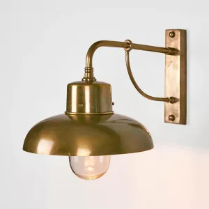 Bridgewater Outdoor Wall Light Brass by Emac & Lawton, a Wall Lighting for sale on Style Sourcebook