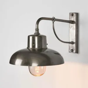 Bridgewater Outdoor Wall Light Silver by Emac & Lawton, a Wall Lighting for sale on Style Sourcebook