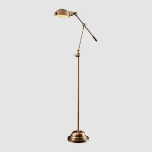 Royce Floor Lamp Antique Brass by Emac & Lawton, a Floor Lamps for sale on Style Sourcebook