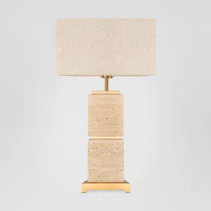 Ashley Travatine Table Lamp with shade by Emac & Lawton, a Table & Bedside Lamps for sale on Style Sourcebook