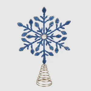Midnight Beaded Tree Topper Blue by Vixen & Velvet, a Christmas for sale on Style Sourcebook