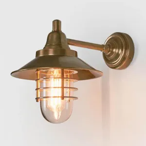Clark Outdoor Wall Light Antique Brass by Emac & Lawton, a Wall Lighting for sale on Style Sourcebook