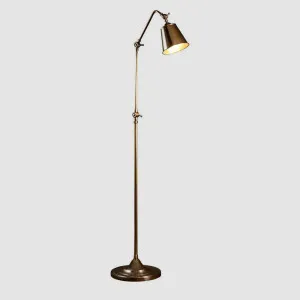 Newbury Floor Lamp Antique Brass by Emac & Lawton, a Floor Lamps for sale on Style Sourcebook