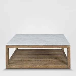 Denver Marble Coffee Table Natural & White by Florabelle Living, a Coffee Table for sale on Style Sourcebook